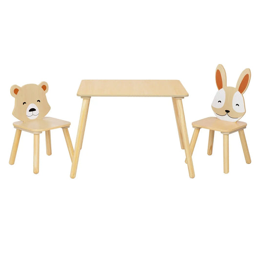 Ensemble de Deux Chaises et une Table Compacte