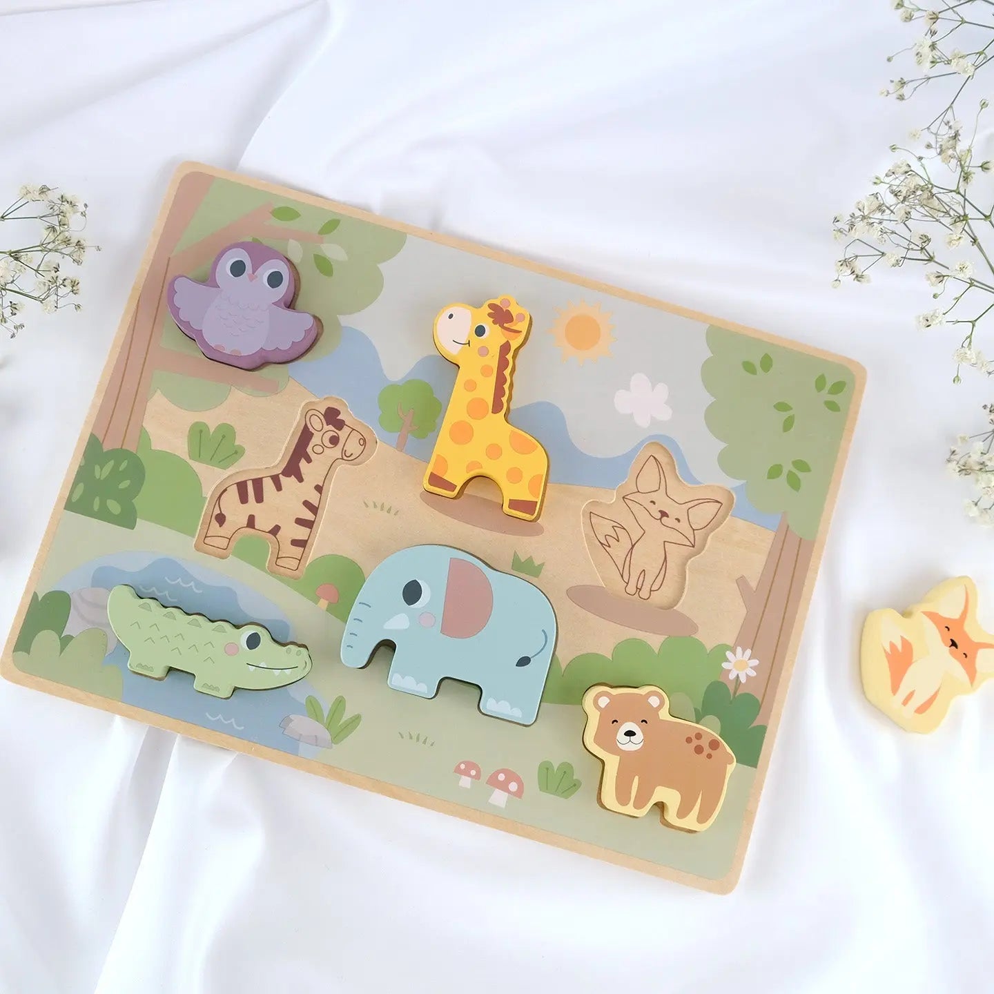Puzzle en bois pour enfants avec animaux de BusyKids BusyKids Europe s.r.o.