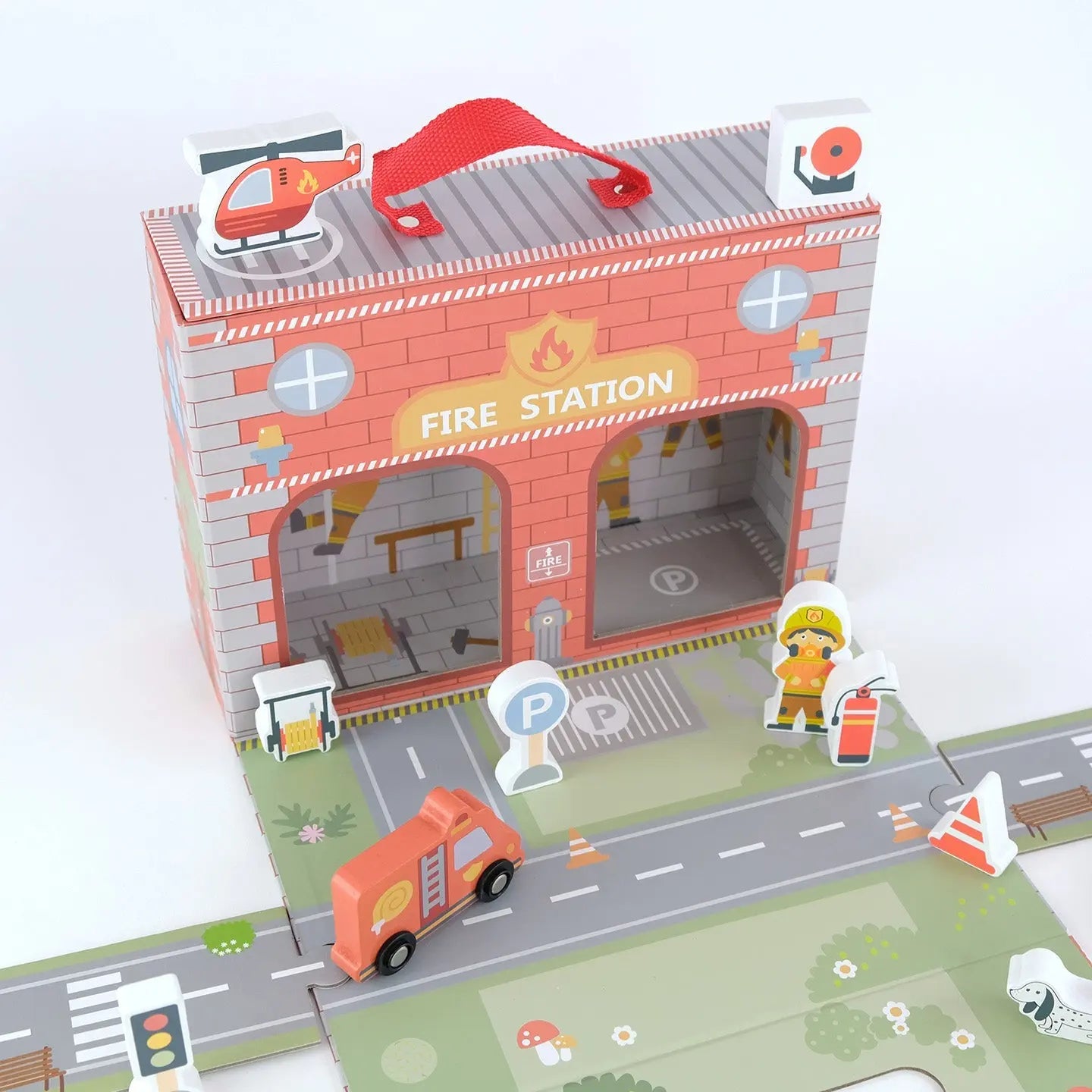 Jeux montessori mobile "Station de Pompiers" BusyKids" BusyKids Europe s.r.o.