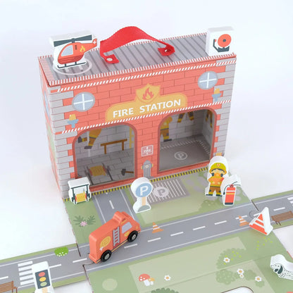 Jeux montessori mobile "Station de Pompiers" BusyKids" BusyKids Europe s.r.o.