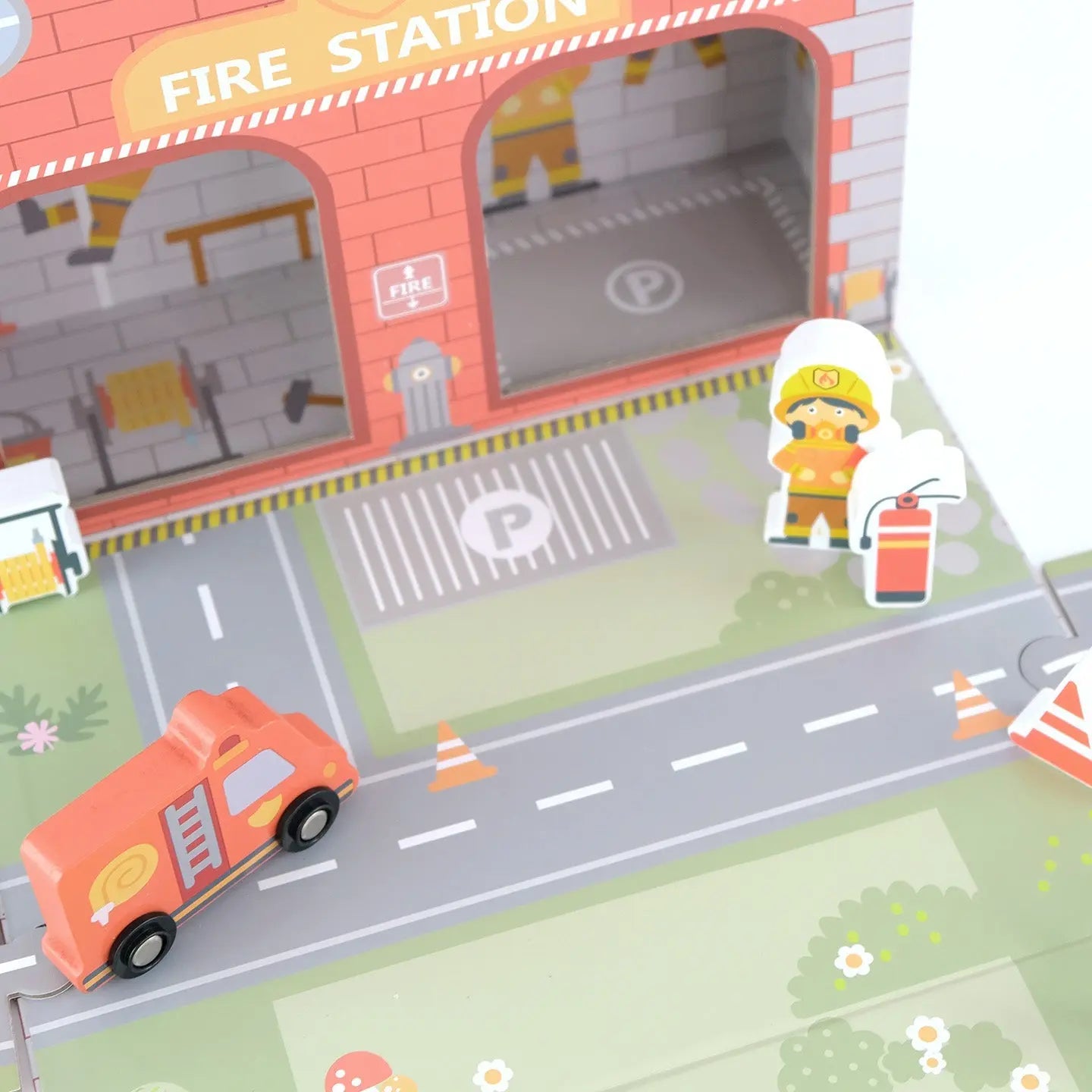 Jeux montessori mobile "Station de Pompiers" BusyKids" BusyKids Europe s.r.o.
