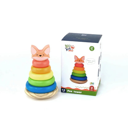 Pyramide en bois pour enfants "Renardeau" de BusyKids BusyKids Europe s.r.o.