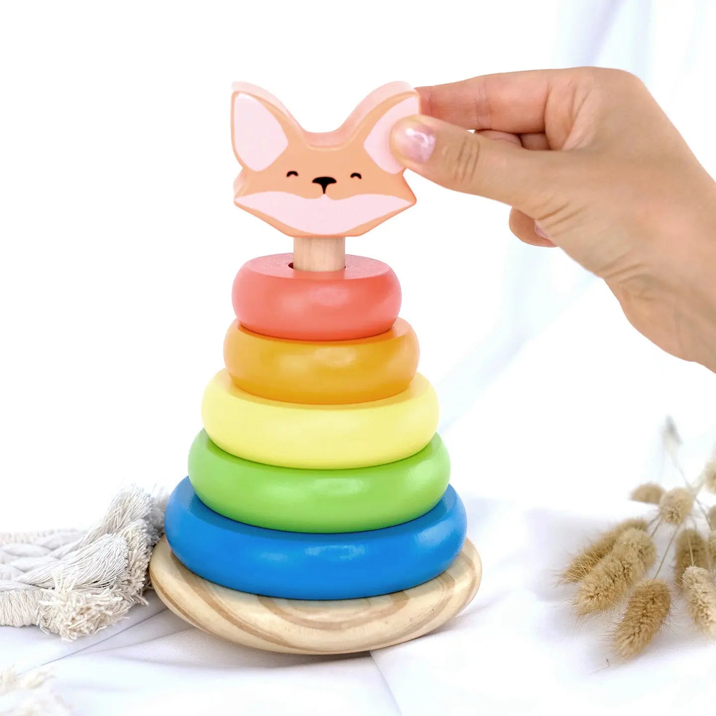 Pyramide en bois pour enfants "Renardeau" de BusyKids BusyKids Europe s.r.o.