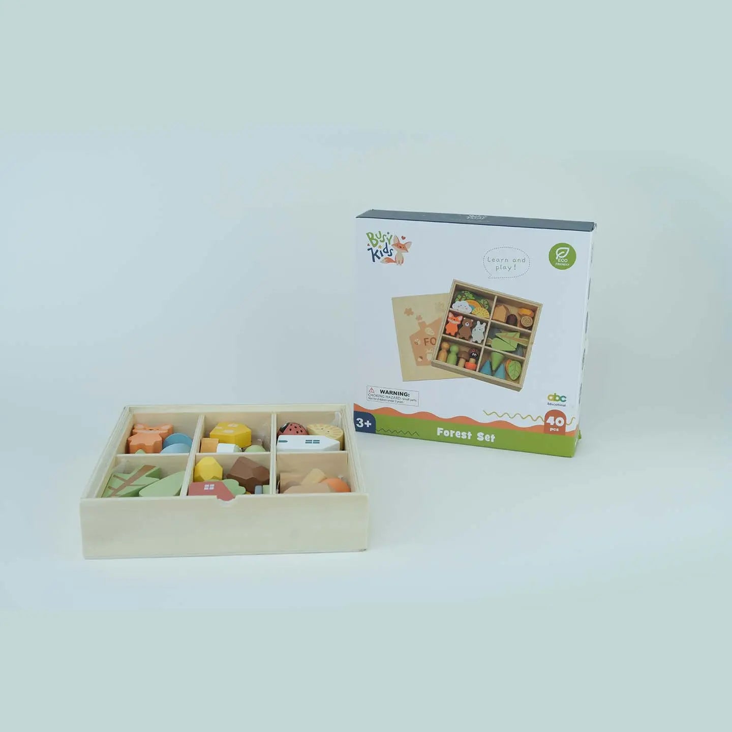 Set de figurines en bois Montessori "La Forêt" BusyKids Europe s.r.o.