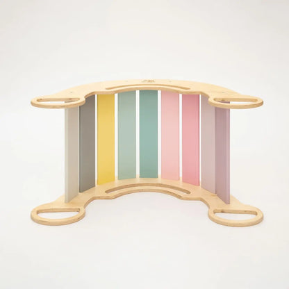Ensemble - bascule / planche à double face / chaise - couleurs pastel BusyKids Europe s.r.o.