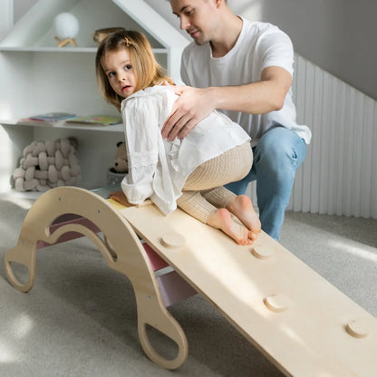 Ensemble - bascule / planche à double face / chaise - couleurs pastel BusyKids Europe s.r.o.