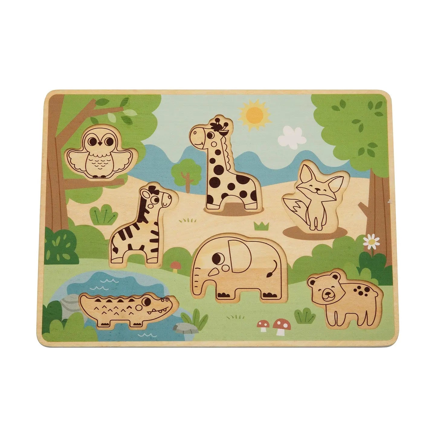 Puzzle en bois pour enfants avec animaux de BusyKids BusyKids Europe s.r.o.