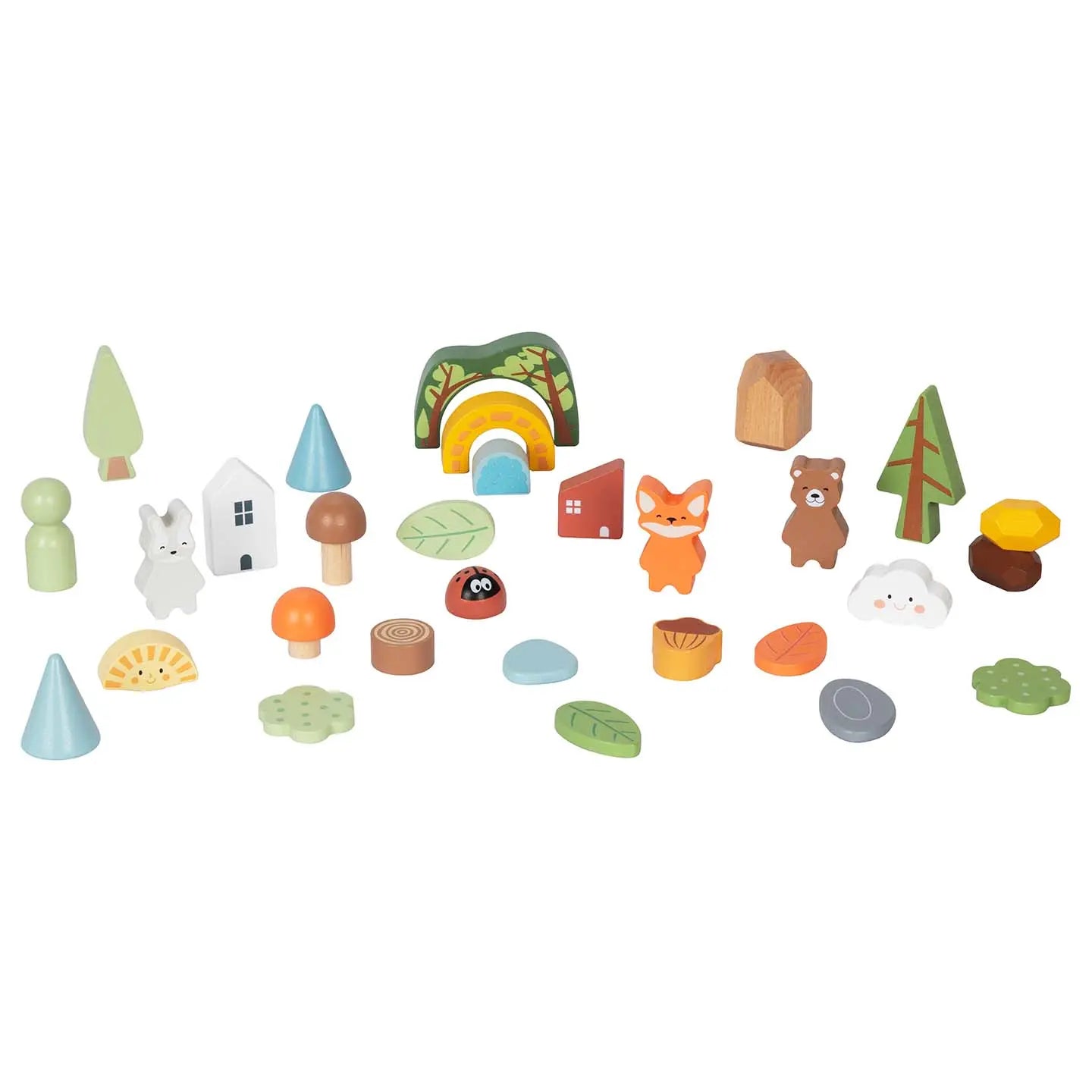 Set de figurines en bois Montessori "La Forêt" BusyKids Europe s.r.o.