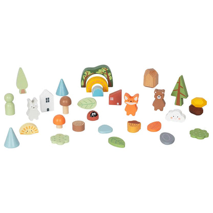Set de figurines en bois Montessori "La Forêt" BusyKids Europe s.r.o.