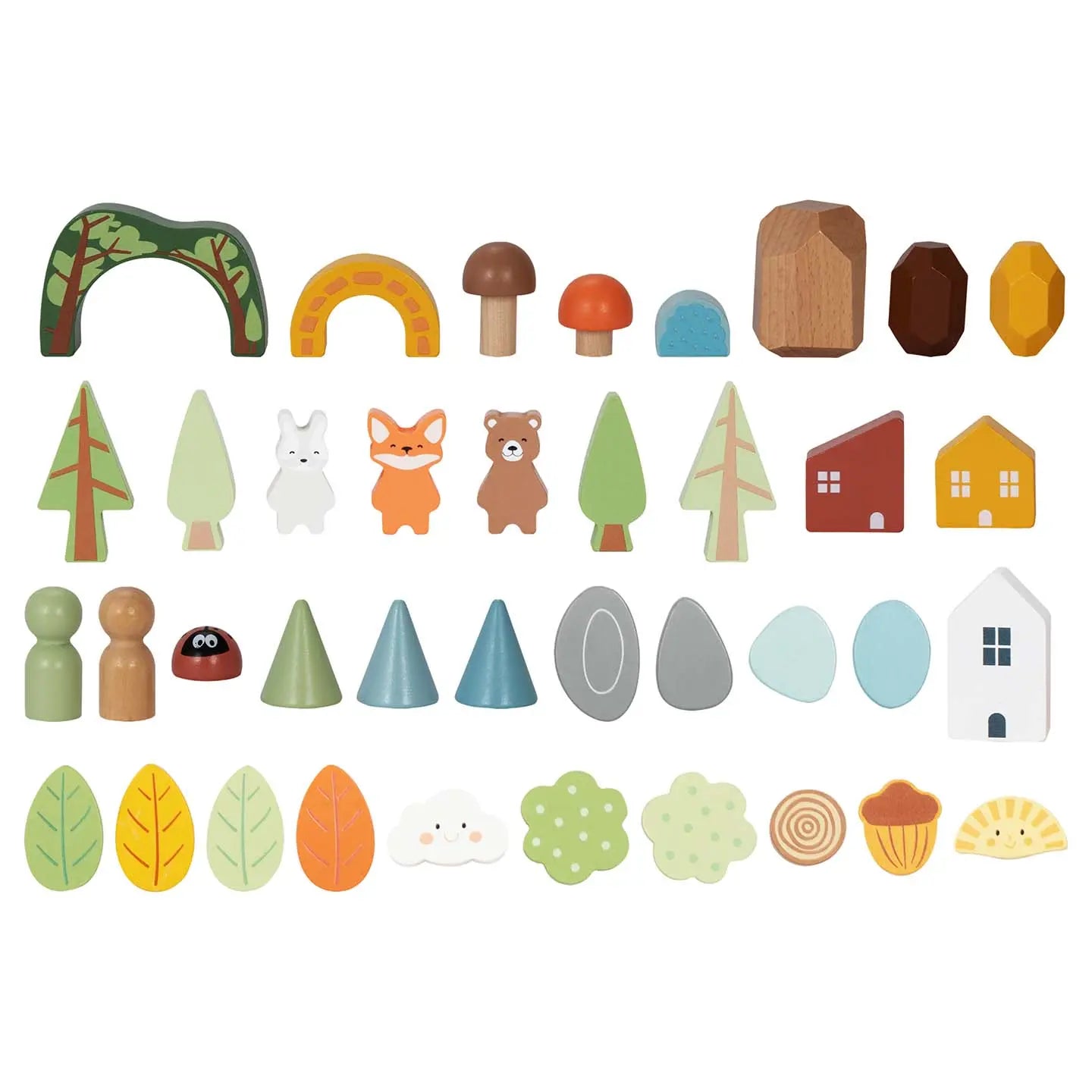 Set de figurines en bois Montessori "La Forêt" BusyKids Europe s.r.o.