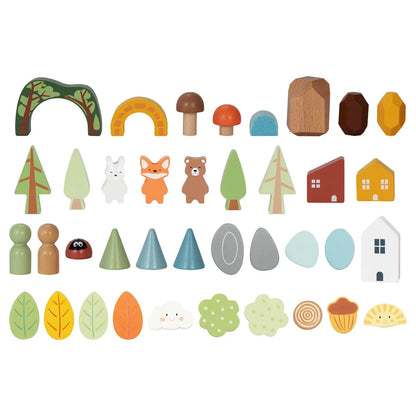 Set de figurines en bois Montessori "La Forêt" BusyKids Europe s.r.o.