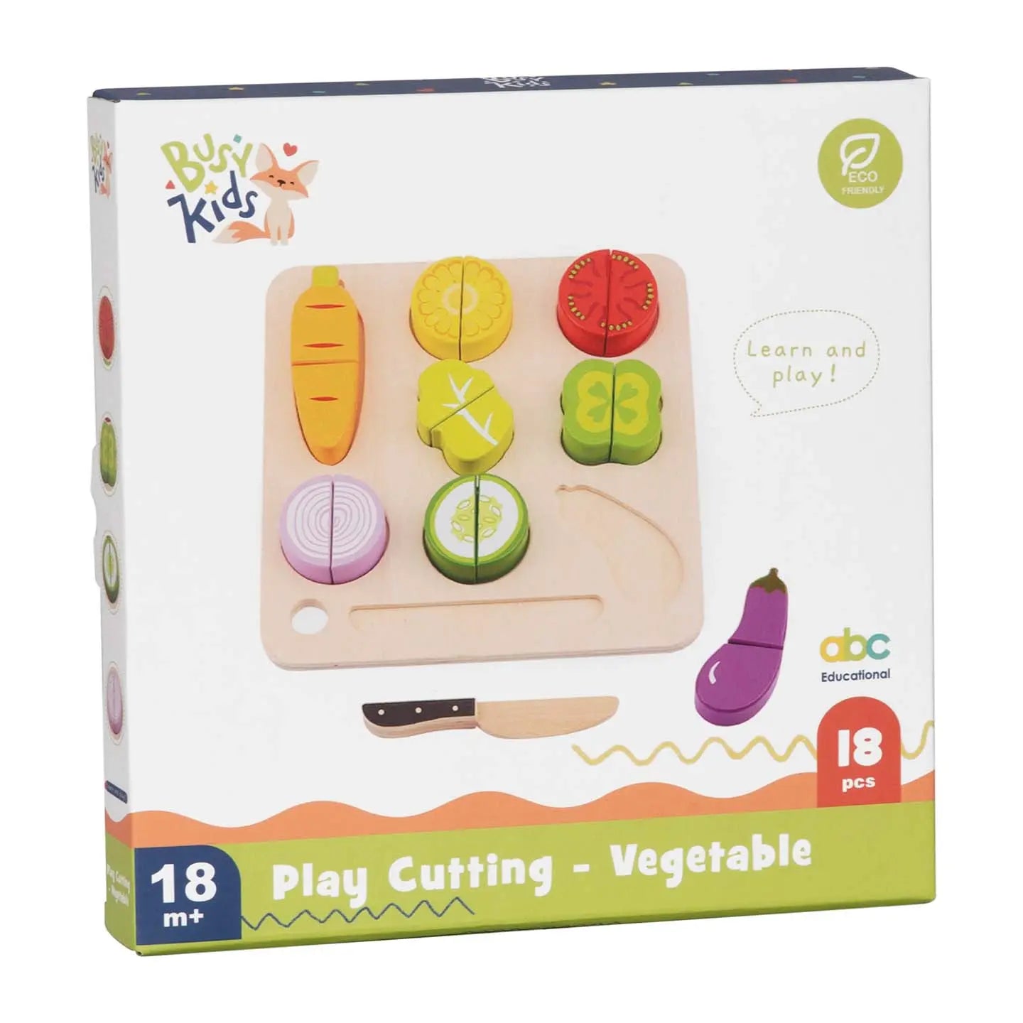Le trieur en bois  Montessori "Légumes" pour enfants BusyKids Europe s.r.o.