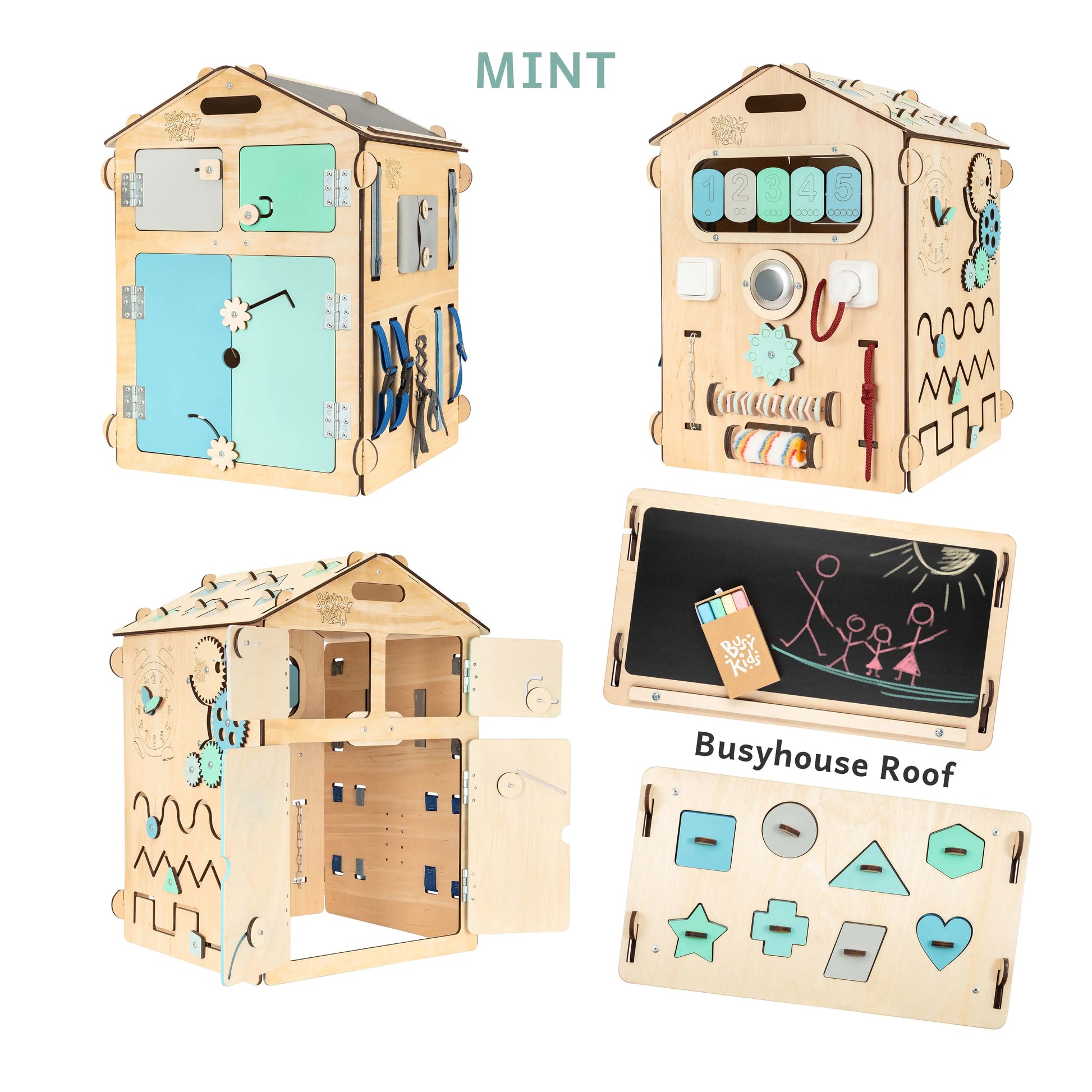 Busy board Maisonnette éducative en bois - natura BusyKids Europe s.r.o.