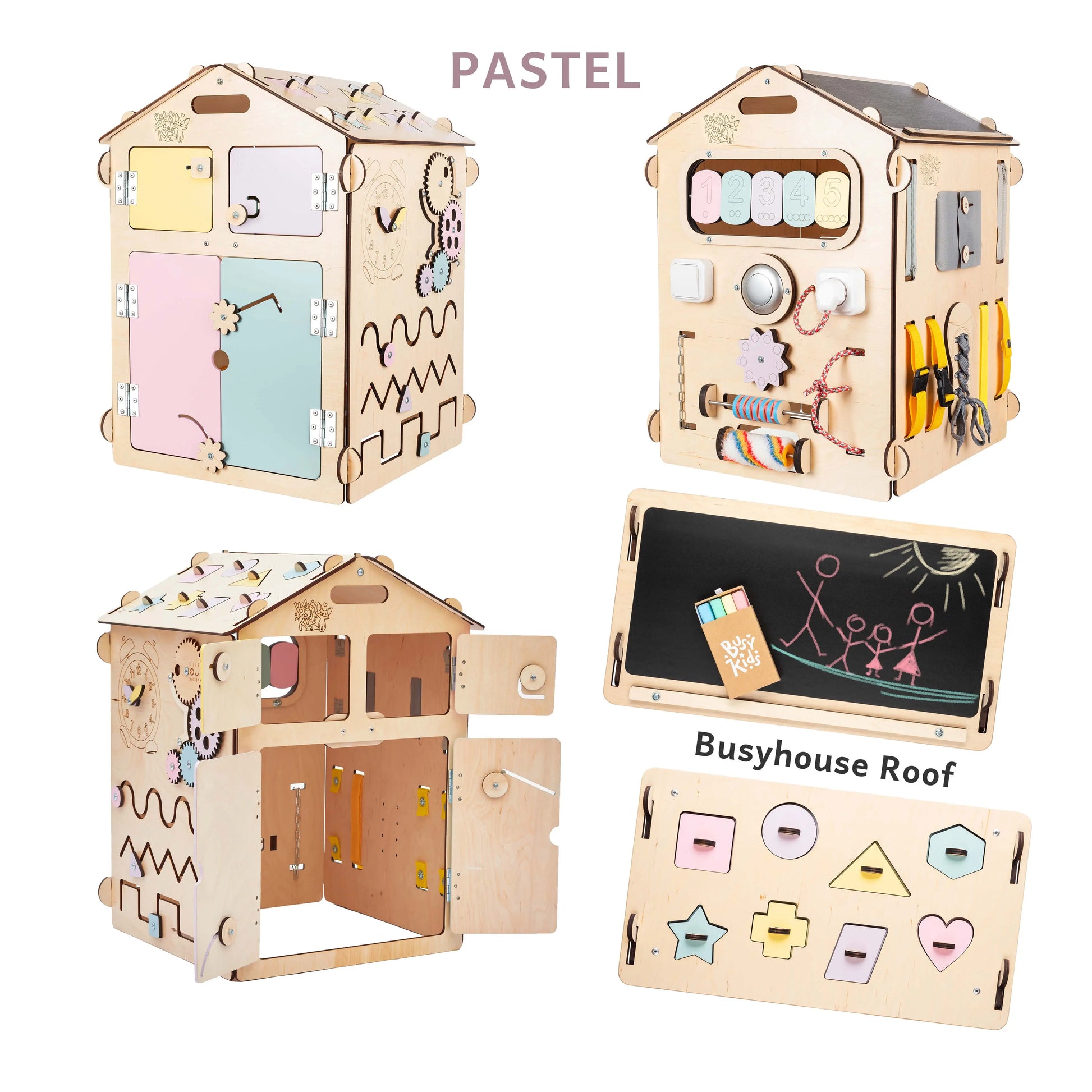 Busy board Maisonnette éducative en bois - natura BusyKids Europe s.r.o.