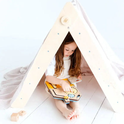Ensemble - Triangle de Pikler et un grand toboggan à double face BusyKids Europe s.r.o.