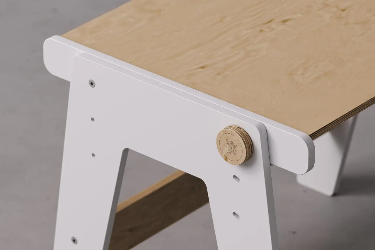 Ensemble - table et chaise évolutives pour jeunes enfants - blanche BusyKids Europe s.r.o.
