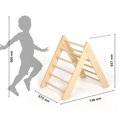 Ensemble - Triangle de Pikler et un grand toboggan à double face BusyKids Europe s.r.o.