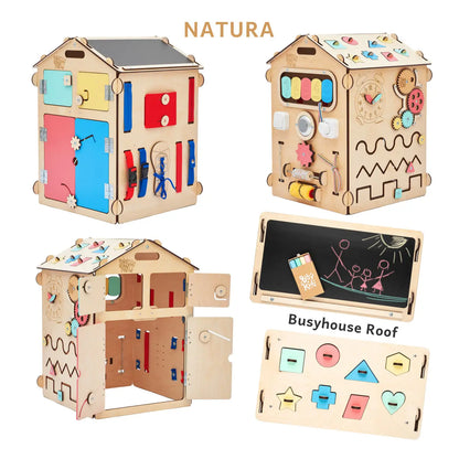 Busy board Maisonnette éducative en bois - natura BusyKids Europe s.r.o.