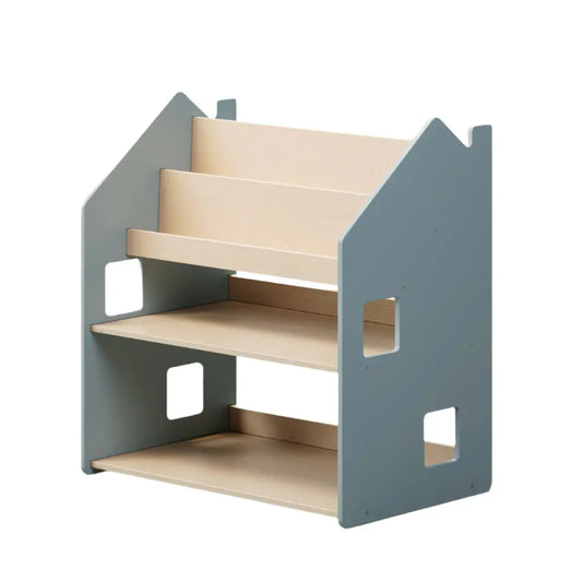 Étagère Montessori 2 en 1 polyvalente - Couleur bleu clair