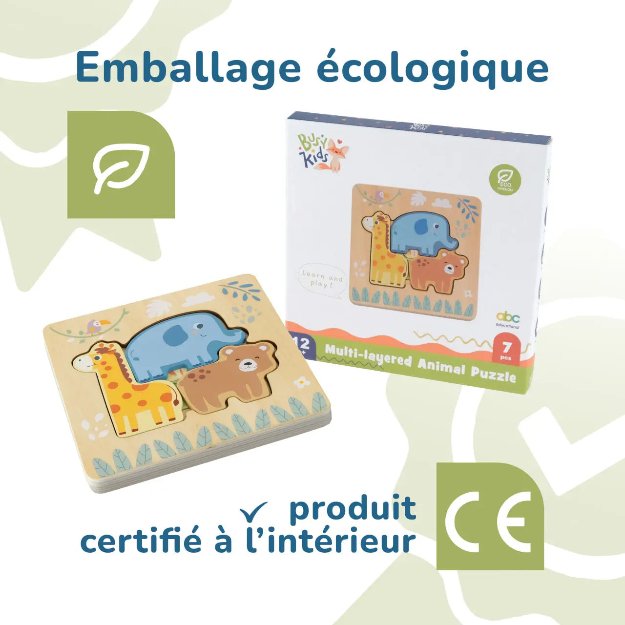 BusyKids Puzzle "Animaux" BusyKids Europe s.r.o.