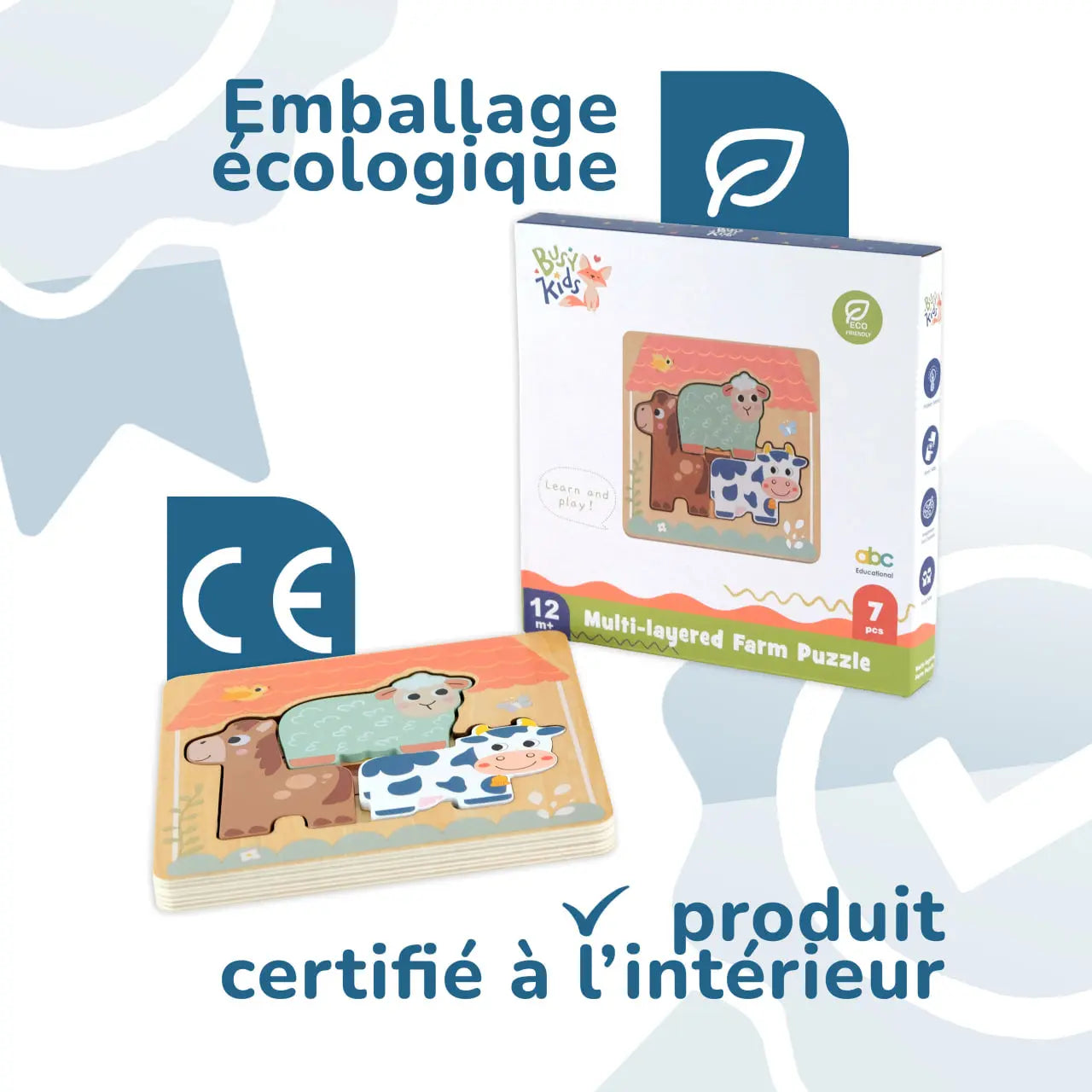 BusyKids Puzzle "Ferme" BusyKids Europe s.r.o.