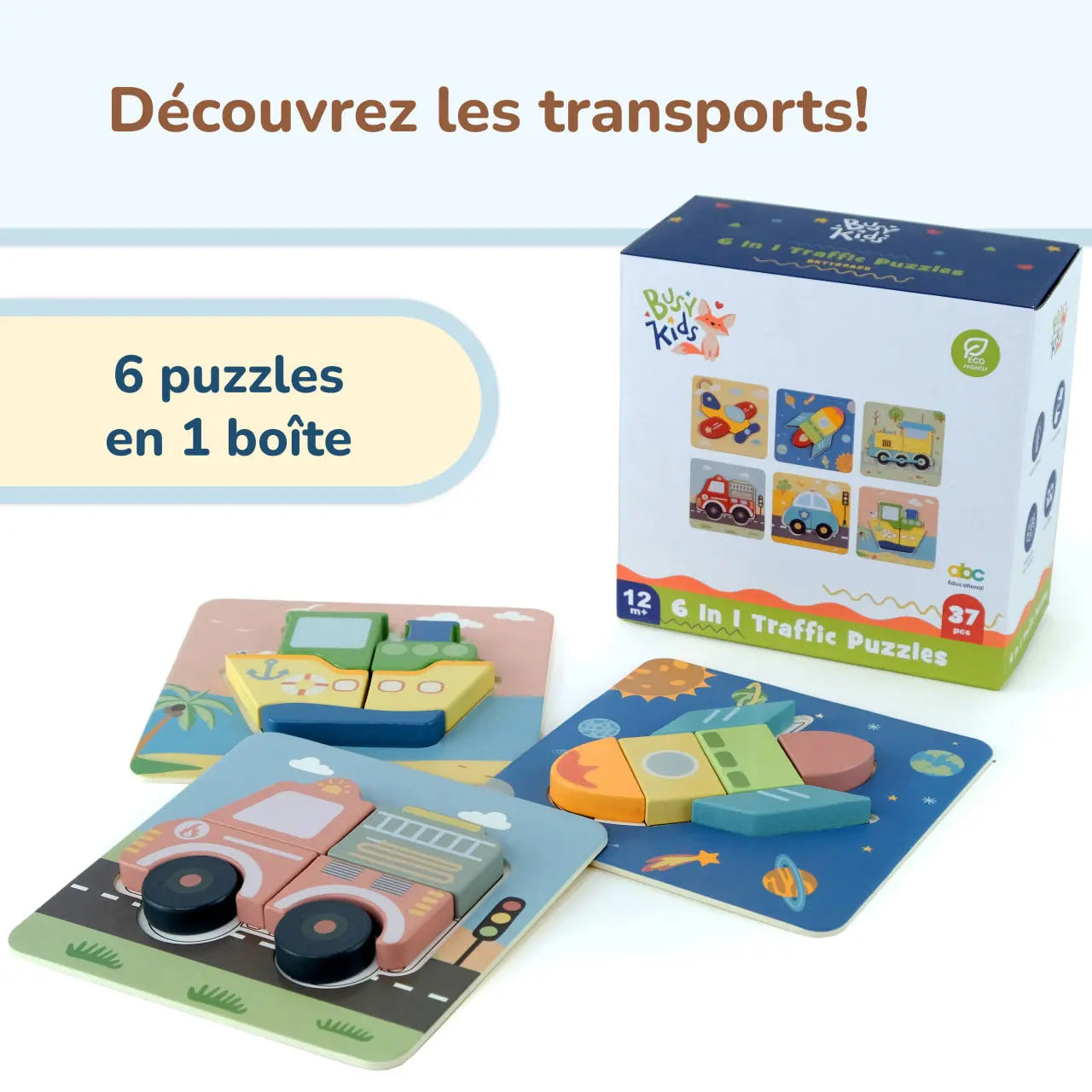 BusyKids Set de puzzles "Transport" BusyKids Europe s.r.o.