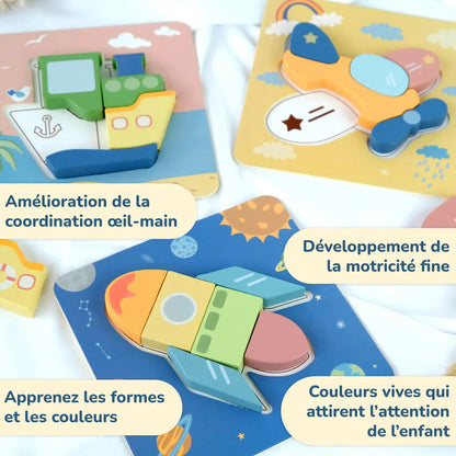 BusyKids Set de puzzles "Transport" BusyKids Europe s.r.o.