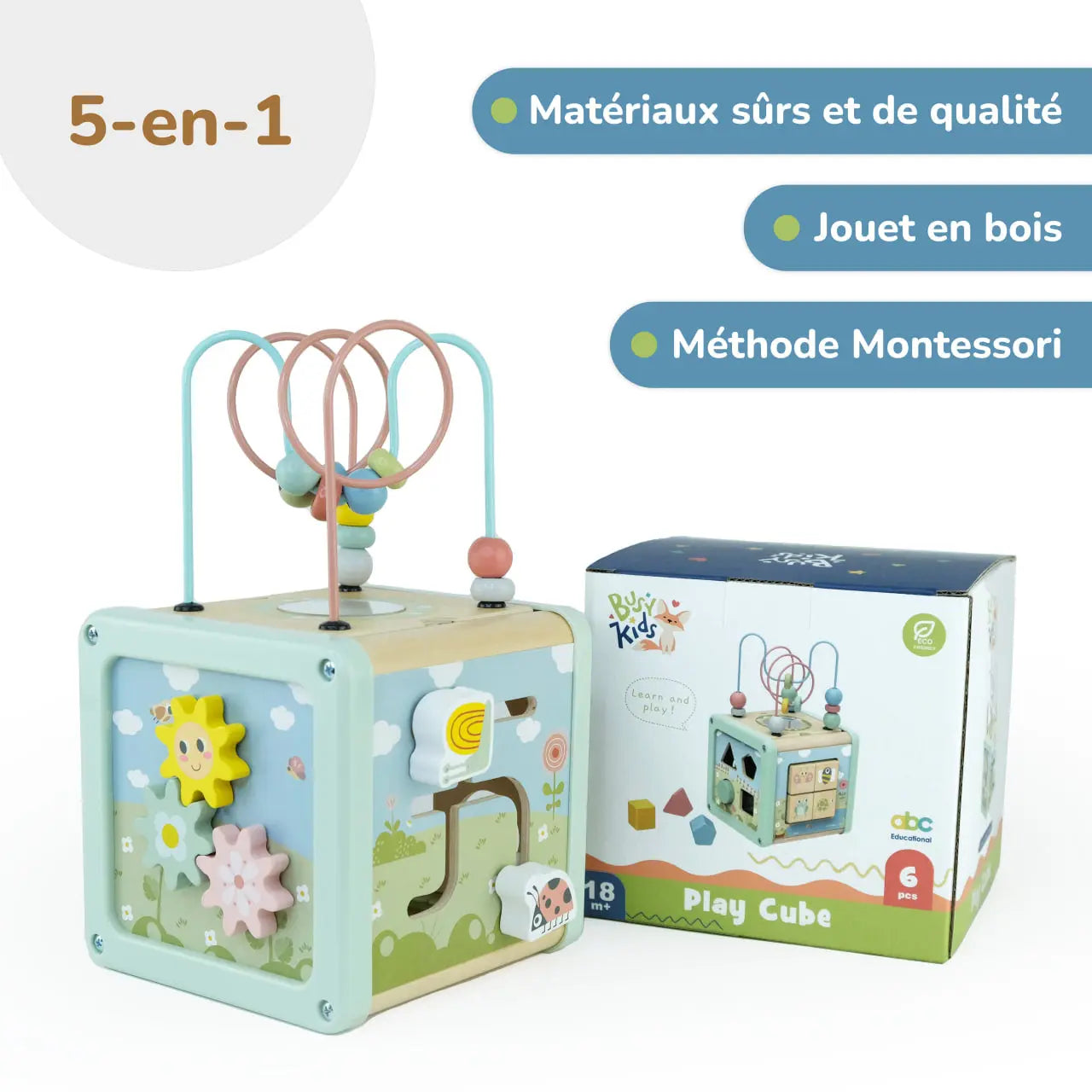 Cube éducatif multifonctionnel BusyKids BusyKids Europe s.r.o.