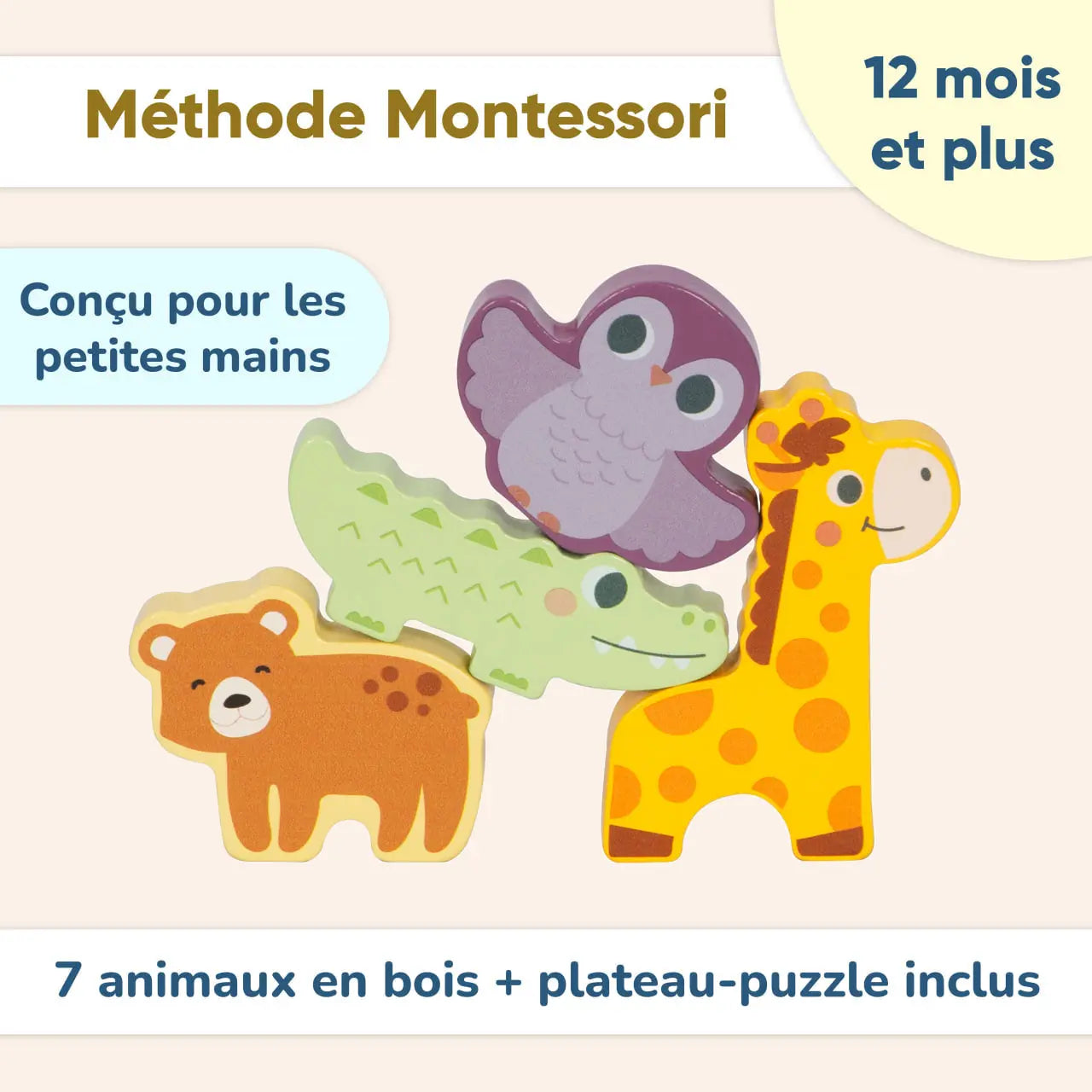 Puzzle en bois pour enfants avec animaux de BusyKids BusyKids Europe s.r.o.