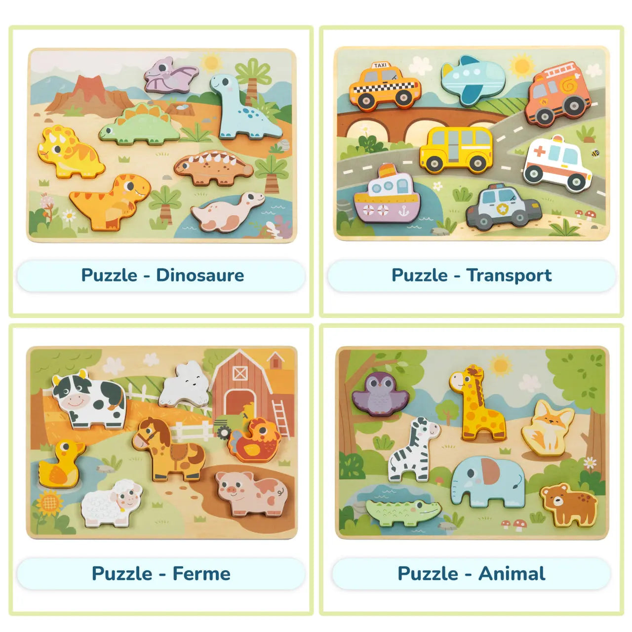 Puzzle en bois pour enfants avec animaux de BusyKids BusyKids Europe s.r.o.