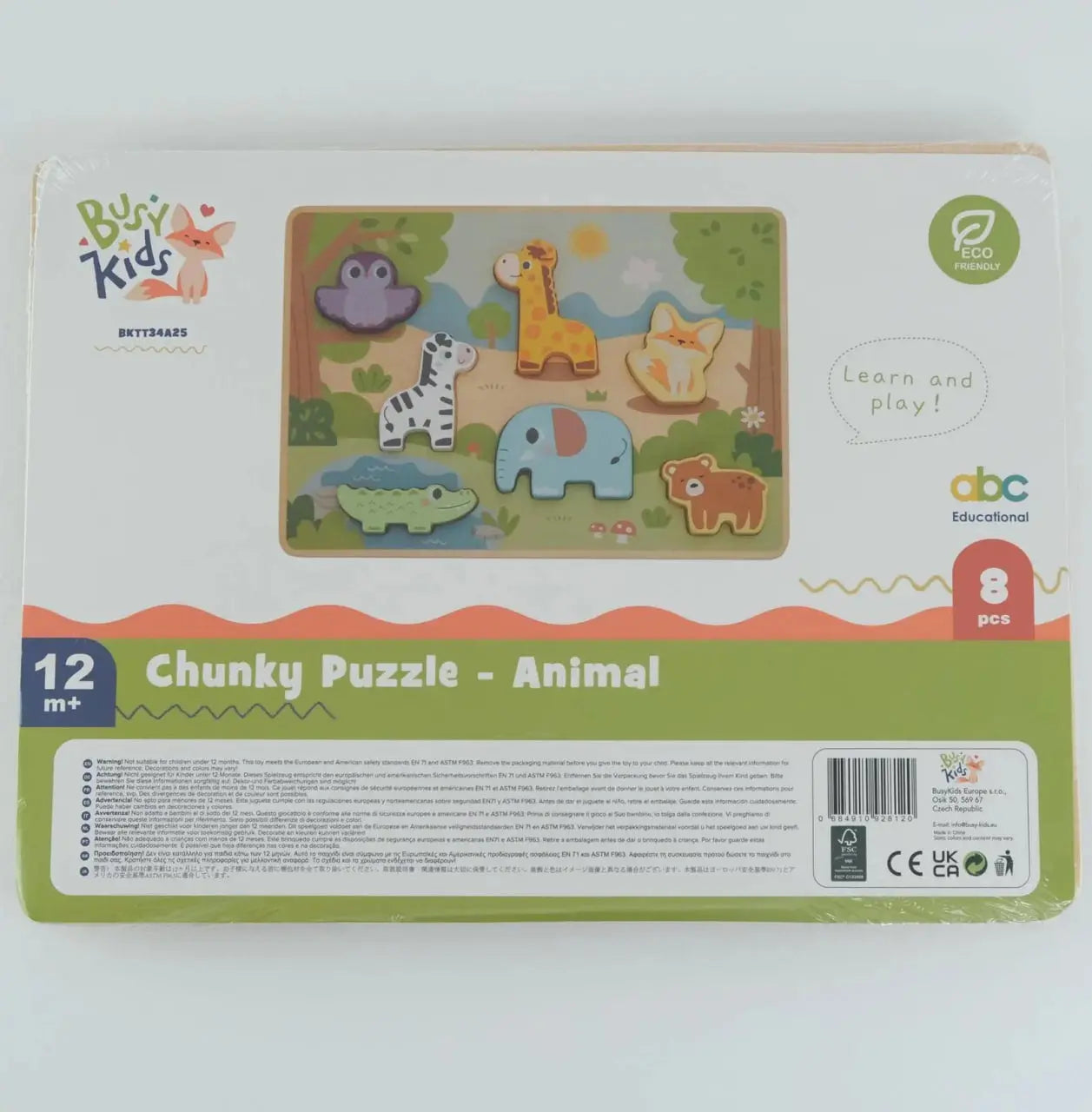 Puzzle en bois pour enfants avec animaux de BusyKids BusyKids Europe s.r.o.