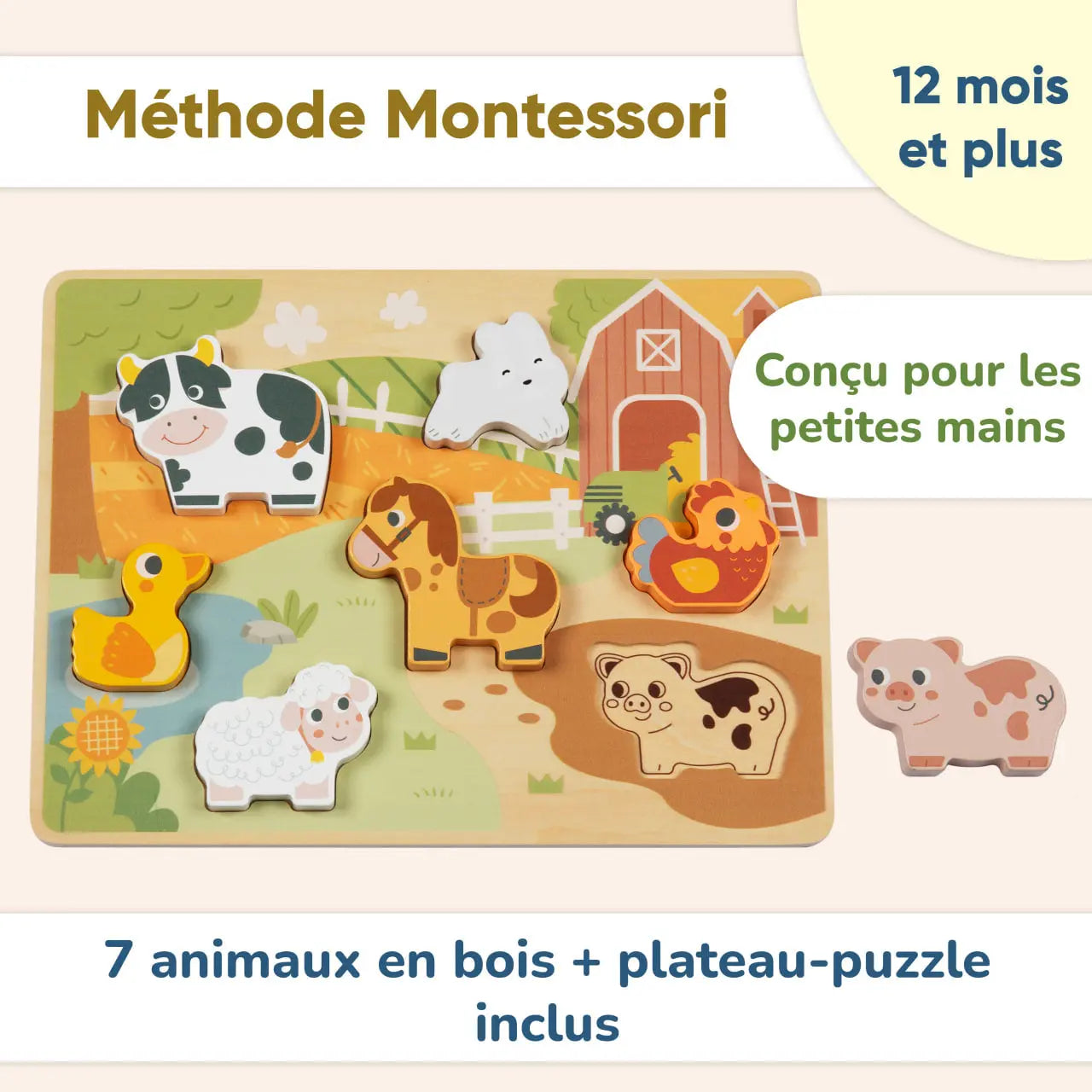Puzzle captivant pour enfants de BusyKids - "Ferme" BusyKids Europe s.r.o.