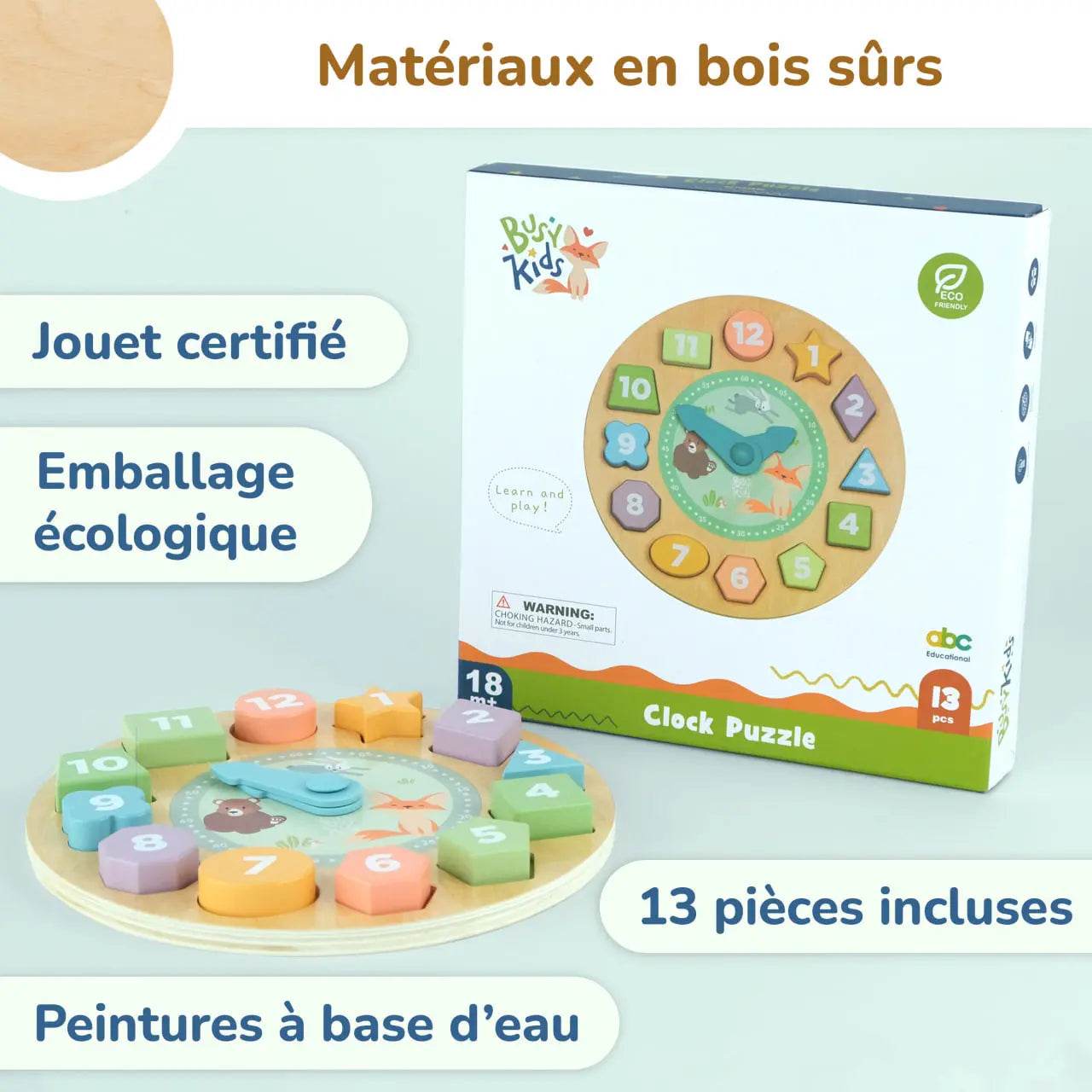 Horloge-Puzzle Enfant BusyKids BusyKids Europe s.r.o.
