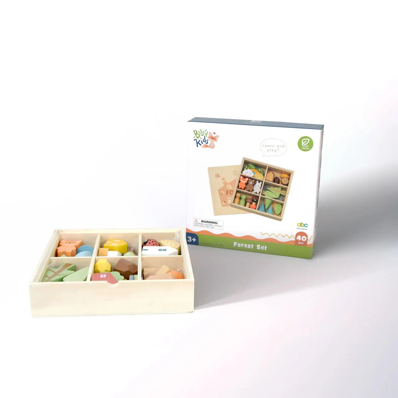 Set de figurines en bois Montessori "La Forêt" BusyKids Europe s.r.o.