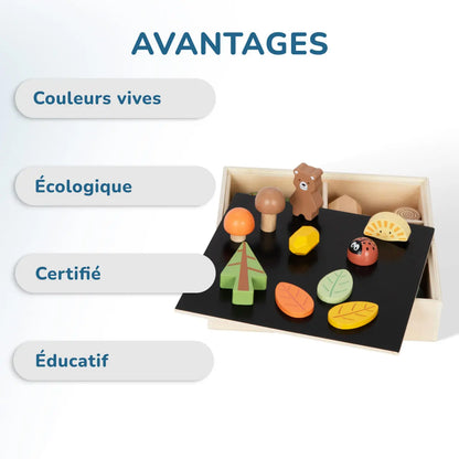 Set de figurines en bois Montessori "La Forêt" BusyKids Europe s.r.o.
