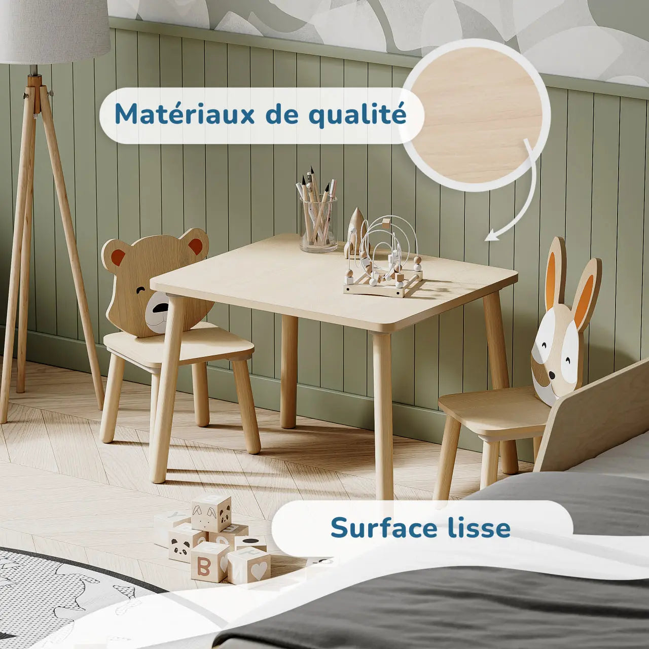 Ensemble de Deux Chaises et une Table Compacte BusyKids Europe s.r.o.
