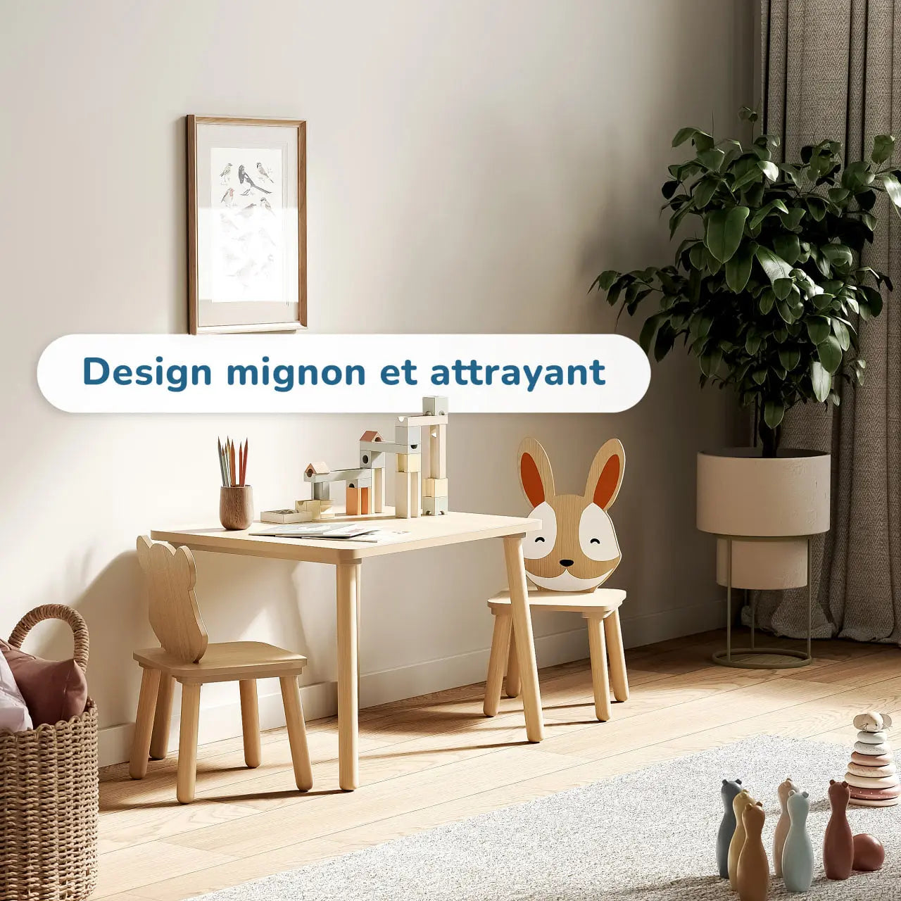Ensemble de Deux Chaises et une Table Compacte BusyKids Europe s.r.o.