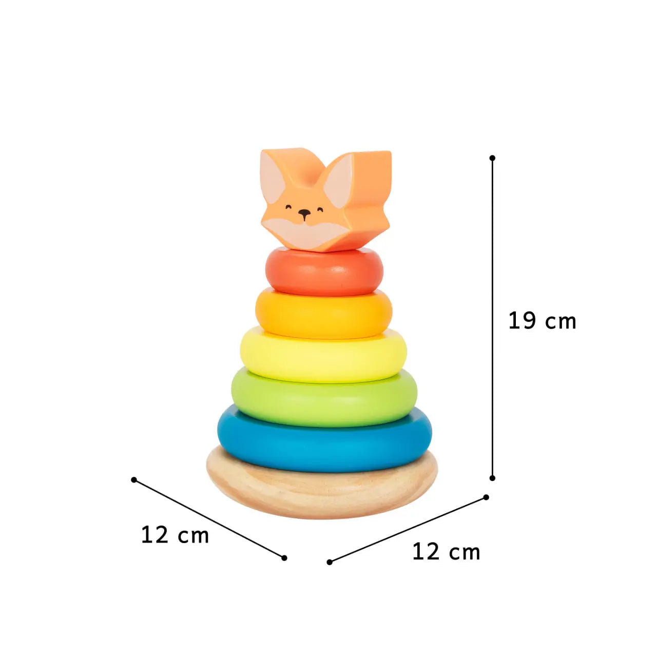Pyramide en bois pour enfants "Renardeau" de BusyKids BusyKids Europe s.r.o.