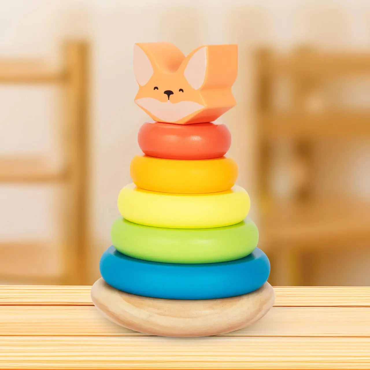 Pyramide en bois pour enfants "Renardeau" de BusyKids BusyKids Europe s.r.o.