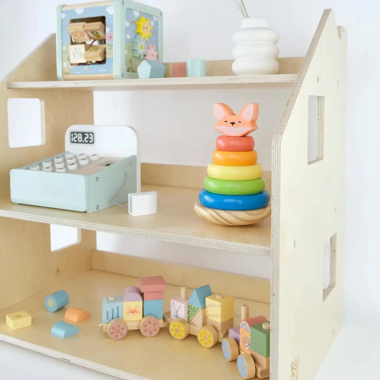 Pyramide en bois pour enfants "Renardeau" de BusyKids BusyKids Europe s.r.o.