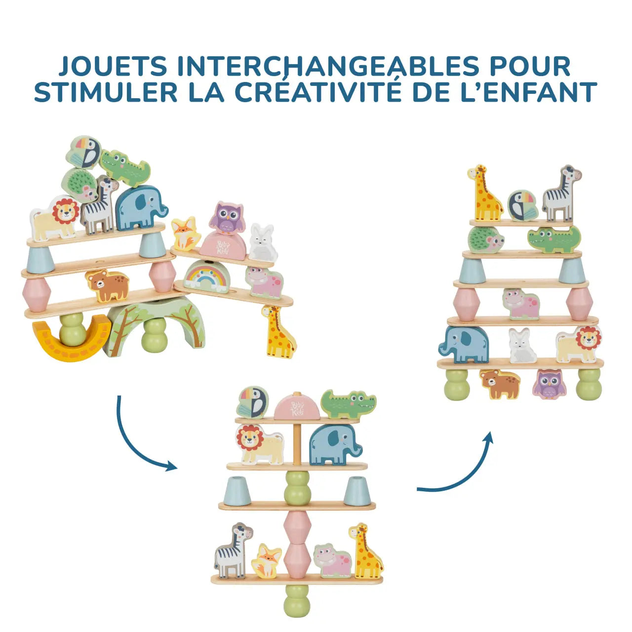Jeu d'empilage d'animaux BusyKids BusyKids Europe s.r.o.