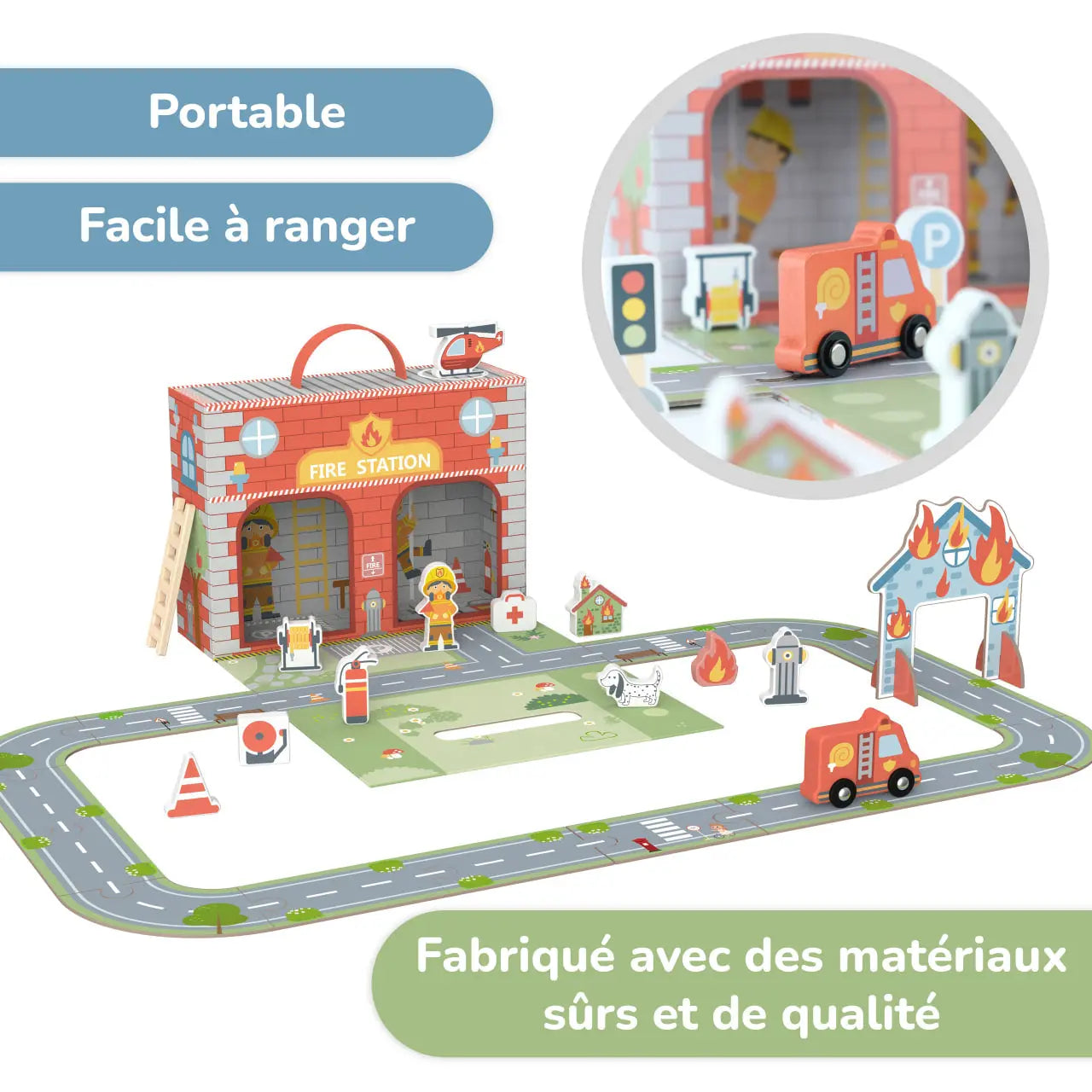 Jeux montessori mobile "Station de Pompiers" BusyKids" BusyKids Europe s.r.o.