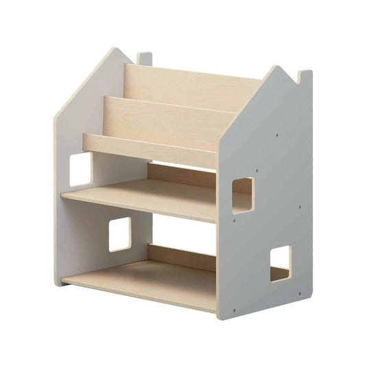 Étagère Montessori 2 en 1 polyvalente - Couleur blanche