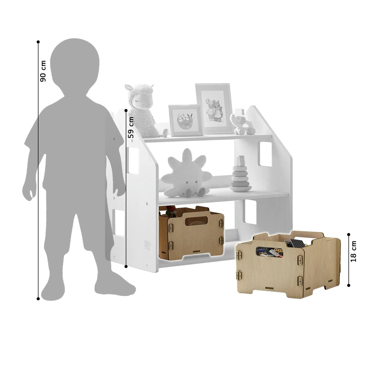 Boîte de rangement pour jouets BusyKids